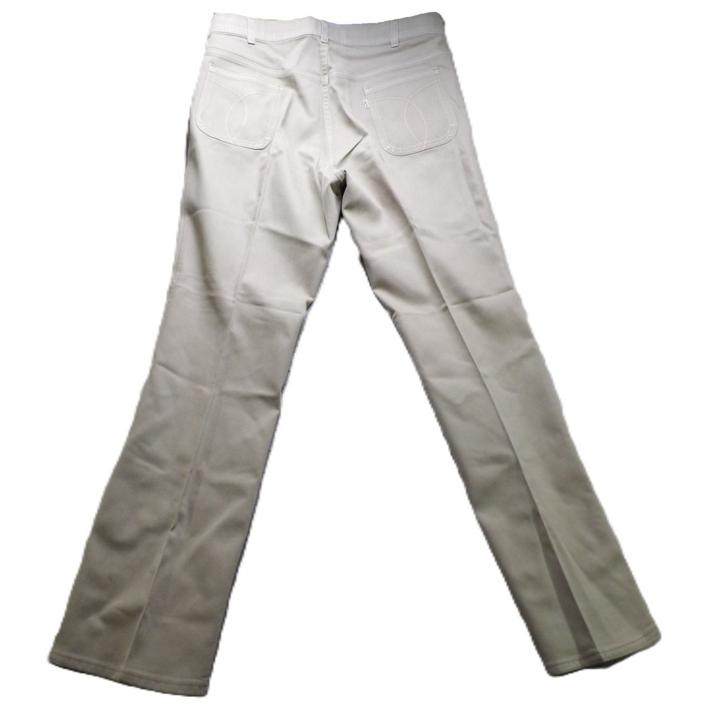 VTG Levi's Action Casuals Skosh More Comfort Men W35 L31 Beige Brown Tab Pants